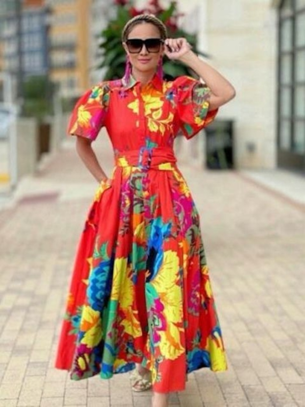 Christopher John Rogers Target Orange Floral Dress 10